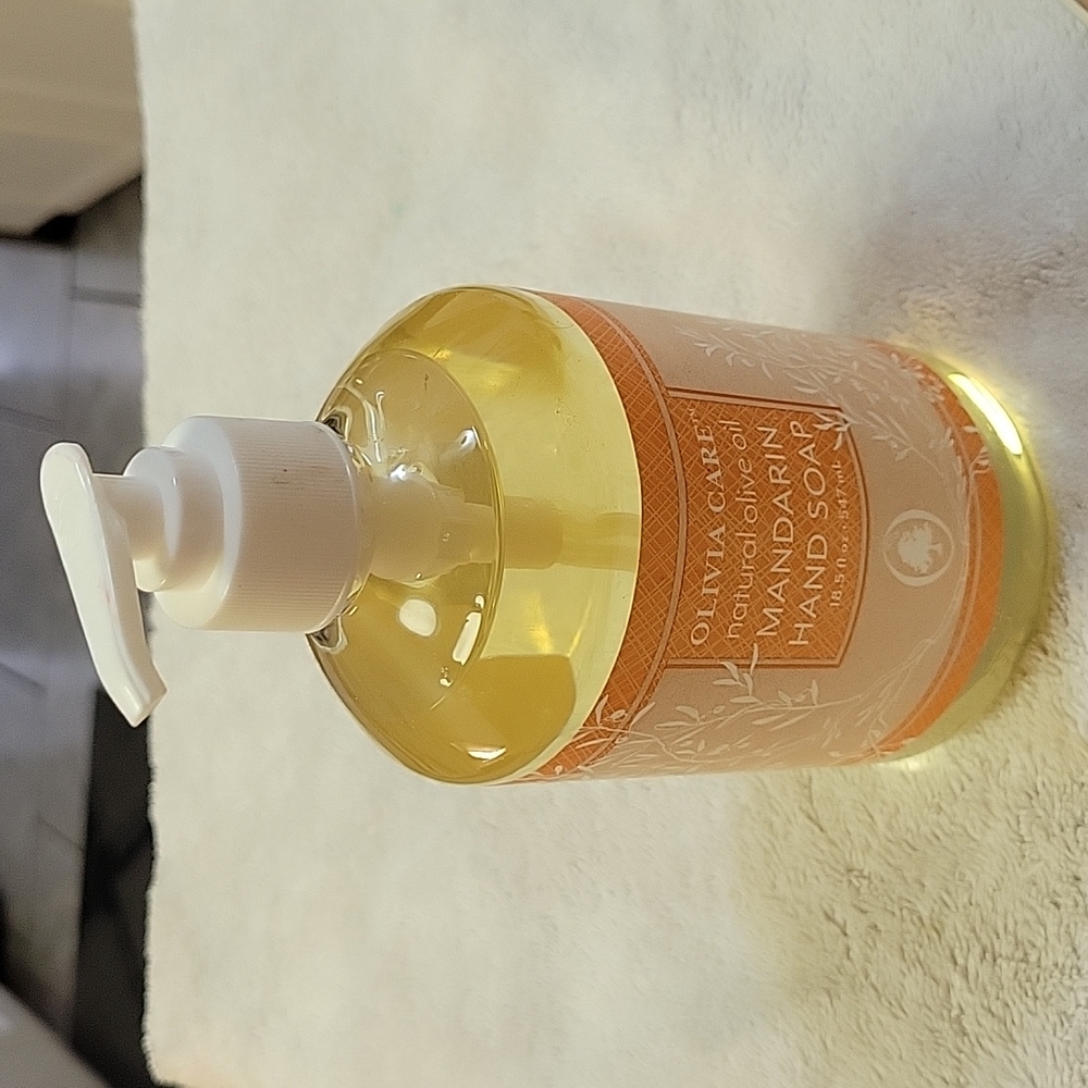 Natural Olive Oil Mandarin Hand Soap.